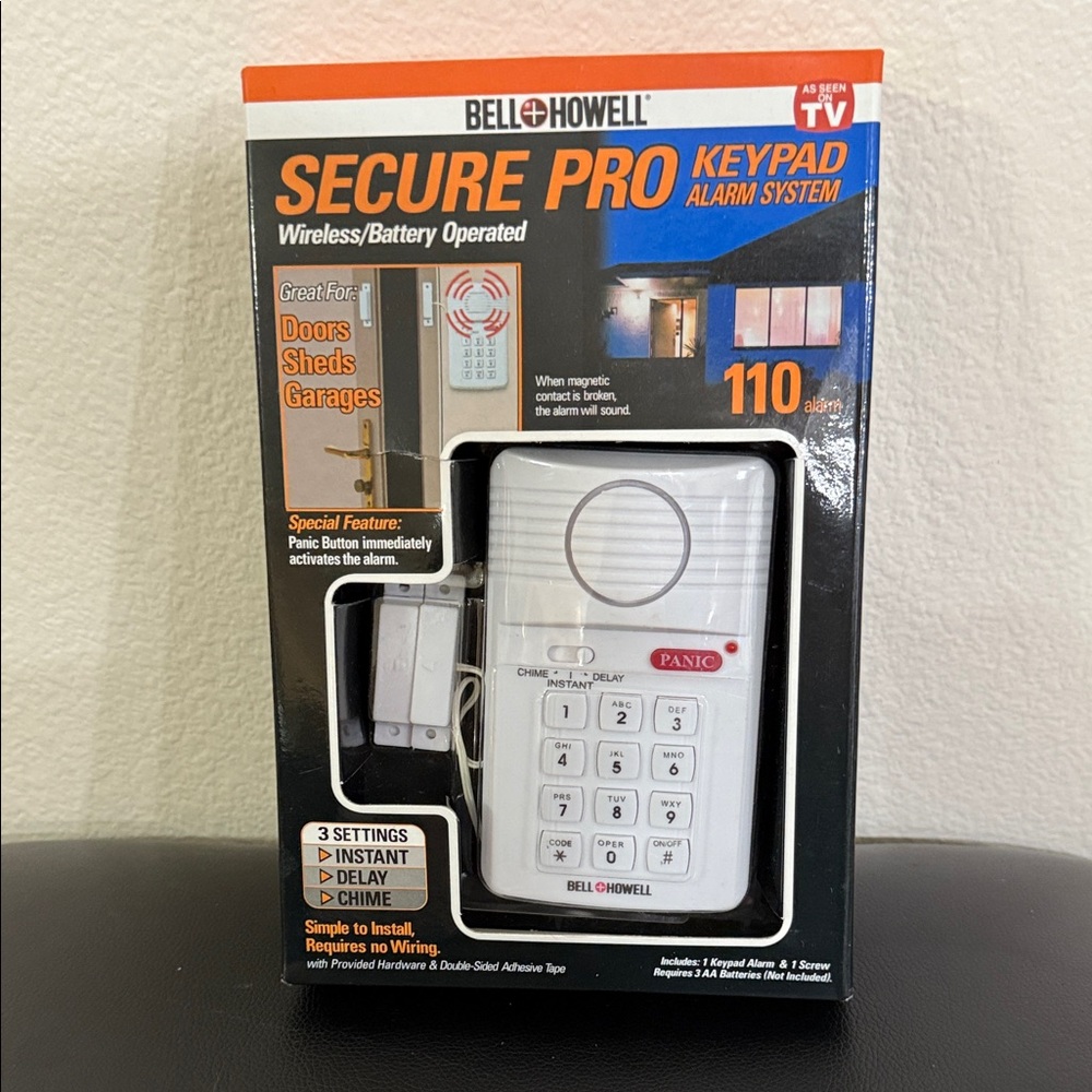 Bell and Howell Secure Pro Keypad Alarm System - White
